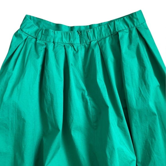 Eloquii Women's Emerald Green Pleated MIdi Skirt with Pockets Size 16 - Picture 3 of 5